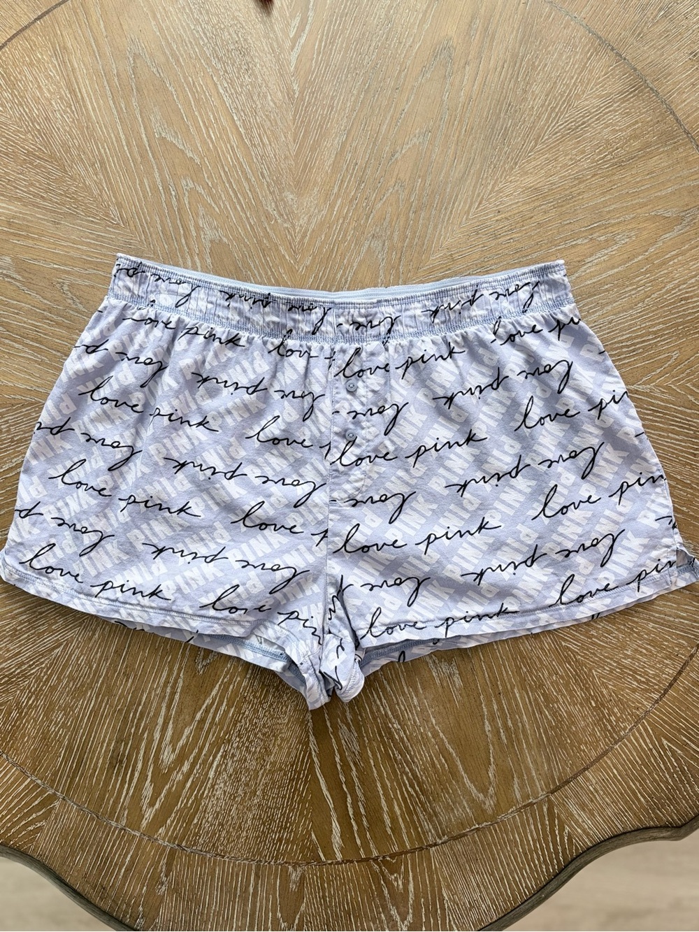 Victoria’s Secret PINK Script Logo Sleep Short Boxers Lavender Small